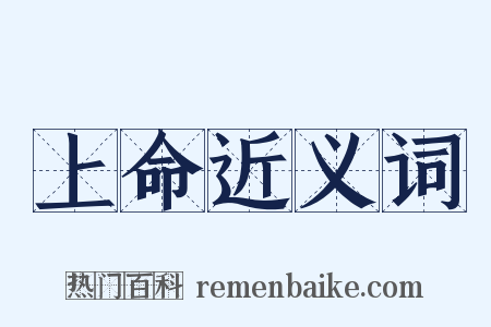上命近义词是什么意思的图片